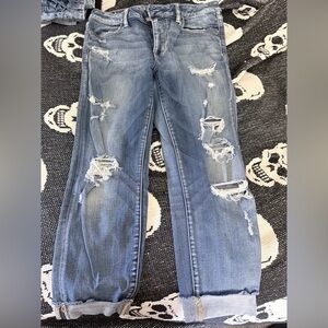 SOLD American Eagle Outfitters distressed cropped Jeans